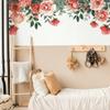 Rose Flower Leaves Combination Bedroom Living Room Home Background Wall Decoration Wall Stickers