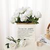 5/10Pcs Artificial Flowers Bouquet Beautiful Silk Roses Wedding Home Table Decor Arrange Fake Plants Valentine's Day Present Diy