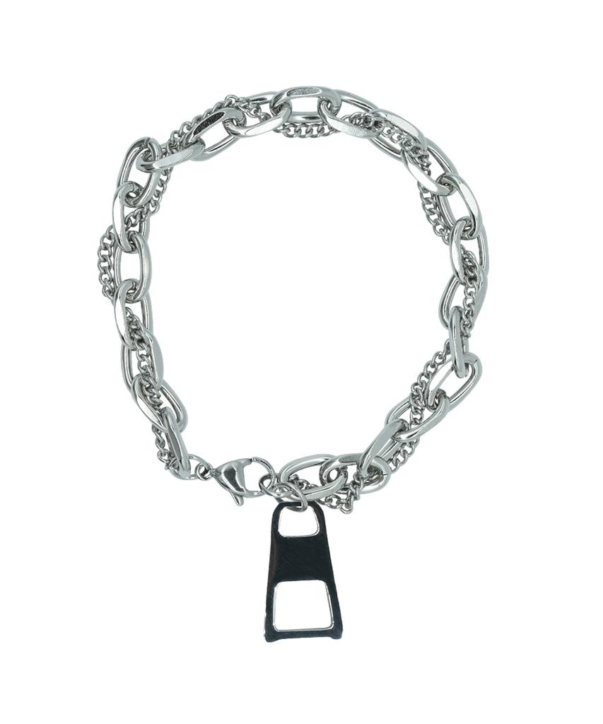Iamj Armband mit doppelter Kette und Lasche