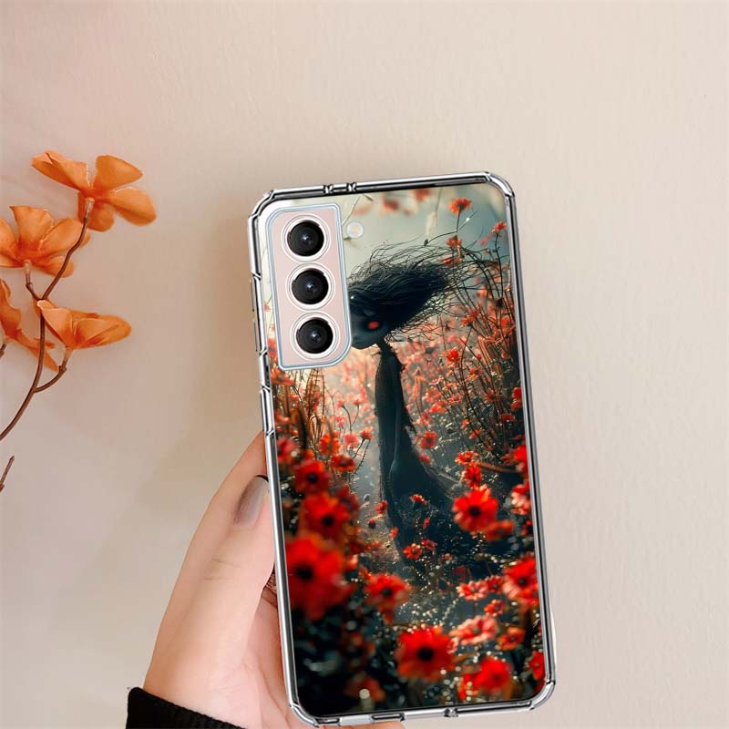 The Lonely and Terrifying Scarecrow Clear Phone Cases for Samsung S26 Ultra Galaxy S25 Edge S24 S23 FE S21 Plus S20 S22 S10 Cove