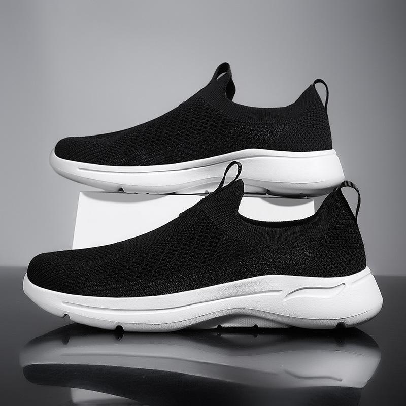 Men's shoes one pedal new sports and leisure fly-woven dad shoes fly-woven surface breathable men's shoes
