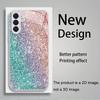 Farbiges Glitzer versilbertes Glas Handyhülle geeignet für Samsung Galaxy S26 S25 S24 S22 S21 S20 FE/Ultra/Plus Anti-Drop