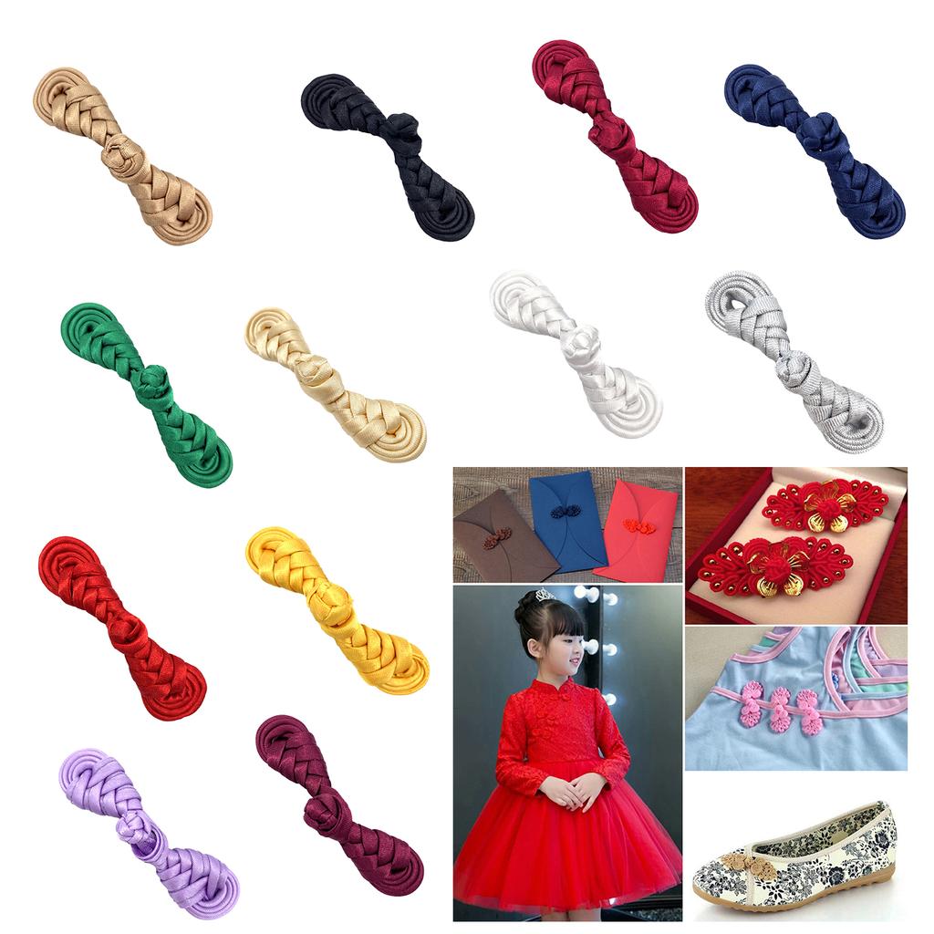Cheongsam Frog Buttons Closure Sewing Fasteners for Sweater Coat Cheongsam Traditional Handcraft Accessories