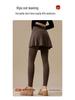 Plus Size Fake Two-Piece Yoga Skirt Pants for Women - High Waist, Anti-Exposure, Elastic Fitness Running Wear
