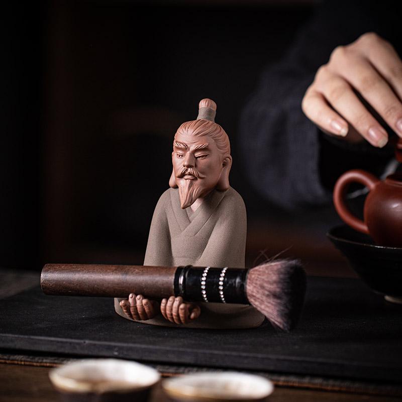 Chinese Purple Clay Tea Pet Creative Handmade Sculpture Crafts Figure Statue Ornaments Home Tea Set Decor Accessories Teaware