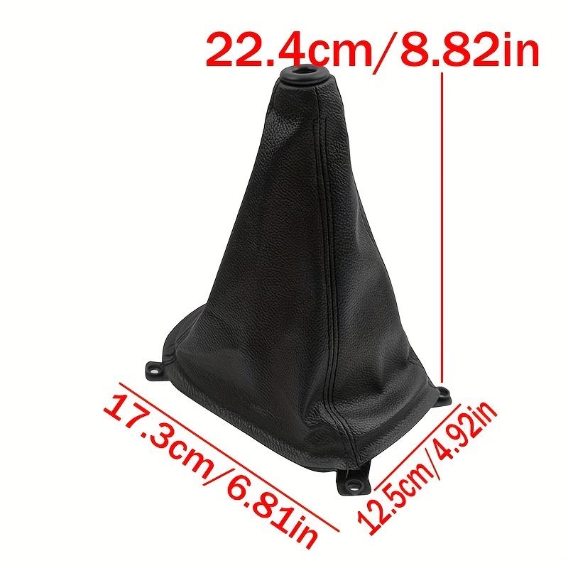 Per Kia Sportage 2005-2010 Copertura Pomello Cambio in Pelle PU Nera e Plastica ABS, Adatta per Cuffia Leva Cambio, Accessori Styling Interni Auto