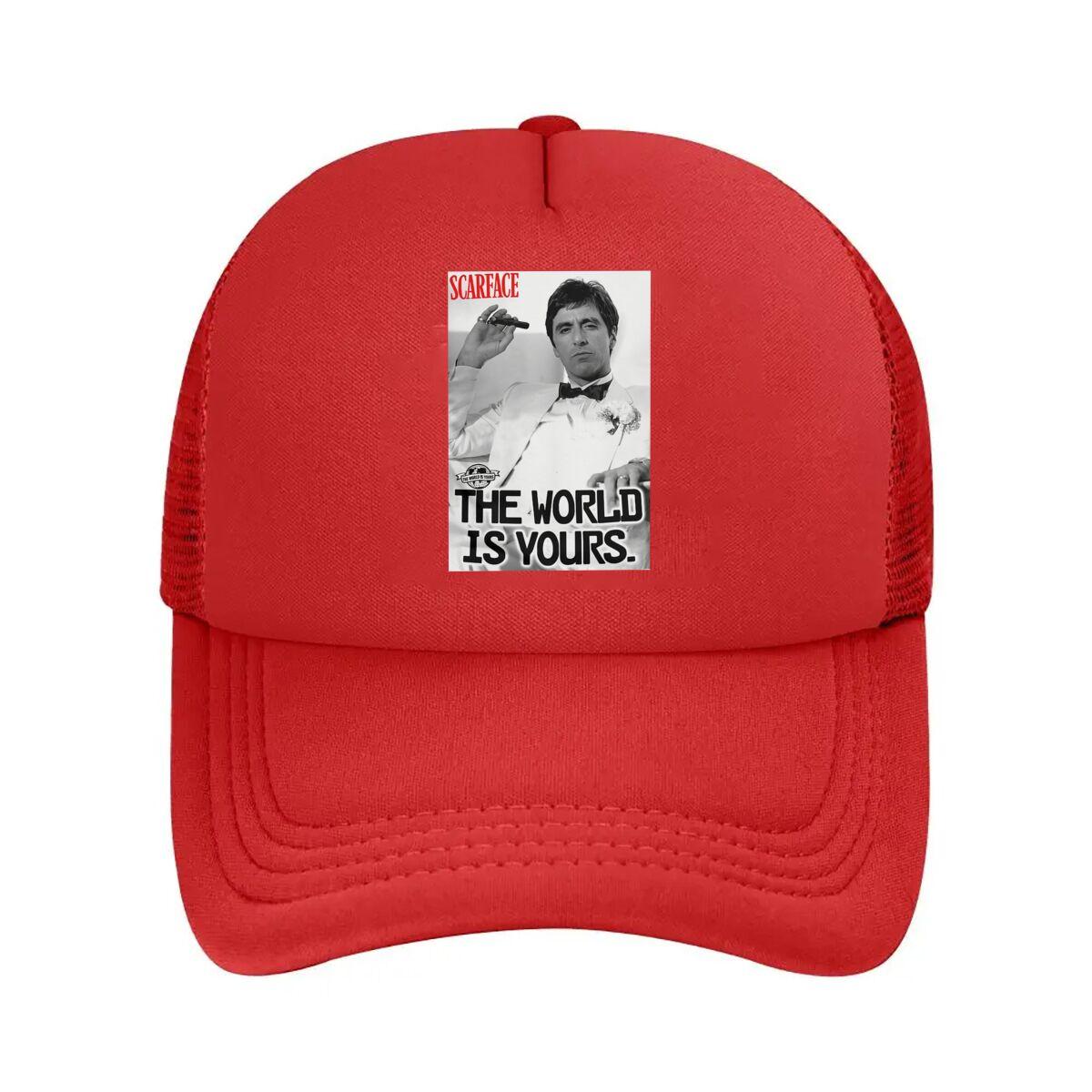 Scarface The World Is Yours design Mesh Baseball Cap One Size