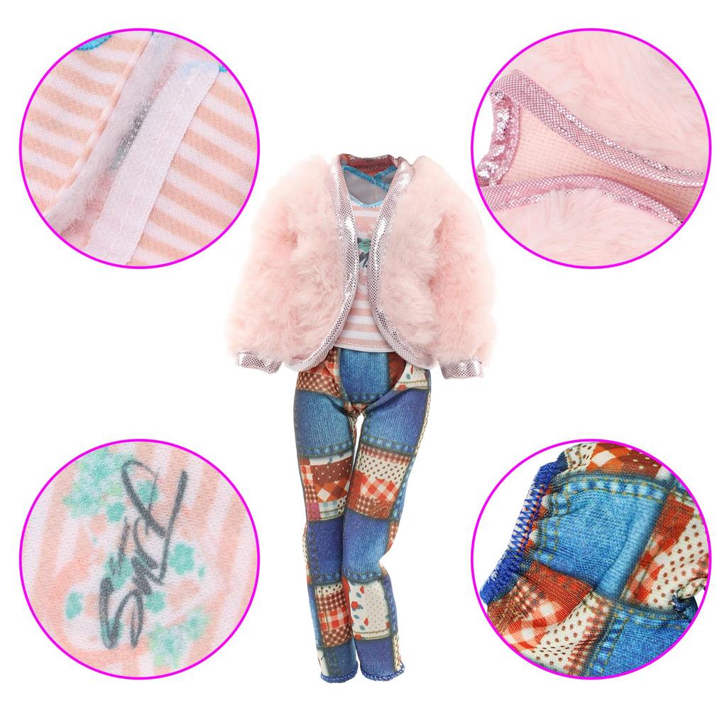 Barwawa 16 Scale Doll Clothes Set for 30 cm Dolls, 26 Pieces with Shoes