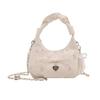Trend pleated portable bow dumpling bag women's summer new chain shoulder messenger bag