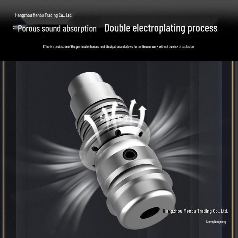 Silenced Mini Powder-Actuated Nail Gun for Concrete Walls