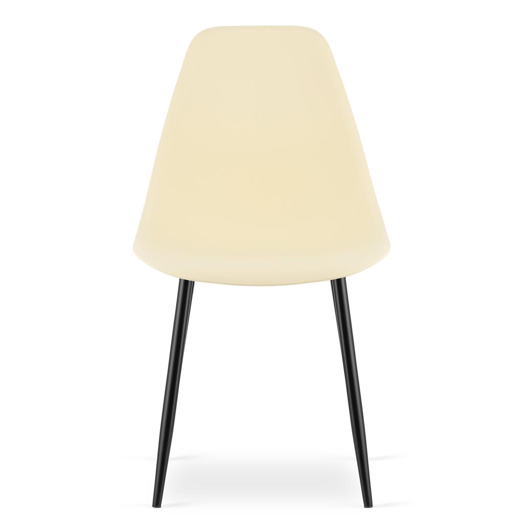 WAT Chair Cream / Black Legs X 2