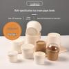 Disposable Mini Ice Cream and Dessert Cup with Lid