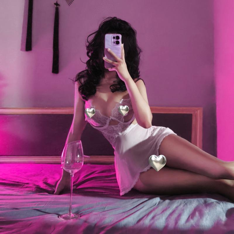 Sex Underwear Sexy Small Breasts Show Big New Steel Tray Gathering Lace Slim Suspender Home Nightdress Qqny