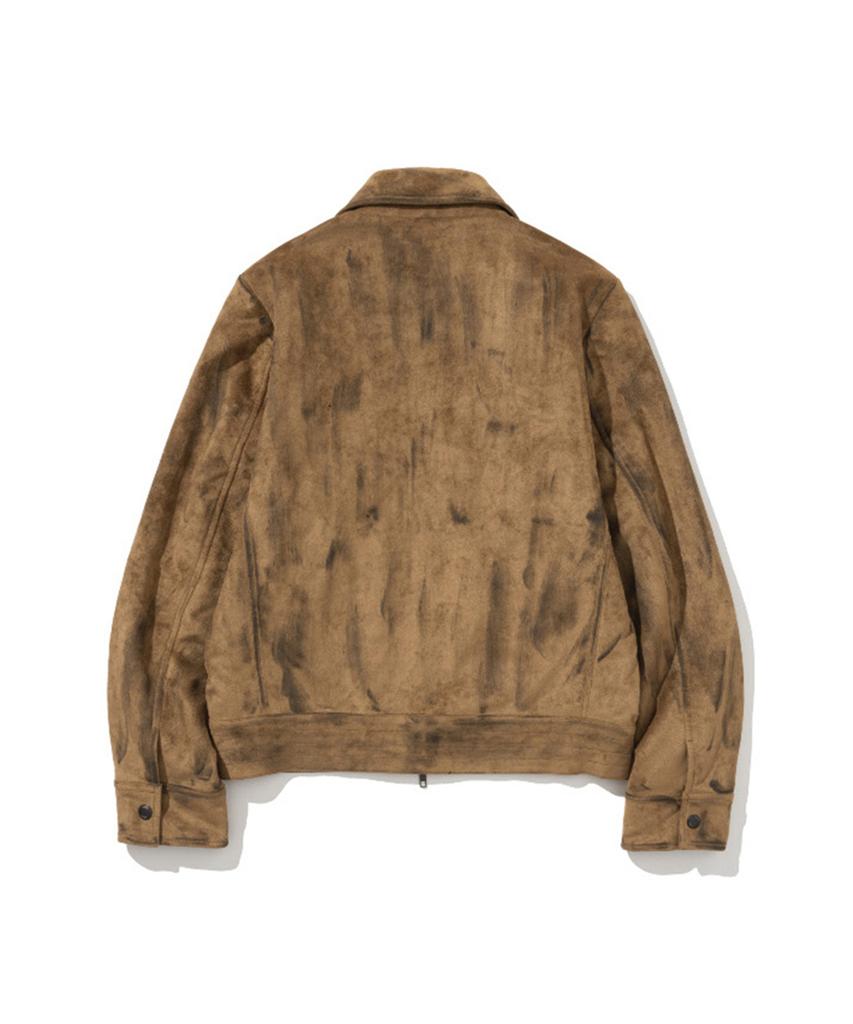 Erer Suede Pocket Rider Jacket Camel
