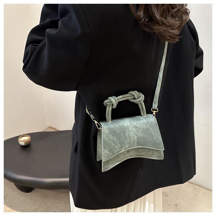 Women's Fashion Simple Casual Crossbody Bag, Pure Color Small Square Bag, Faux Leather Single Shoulder Sling Purse