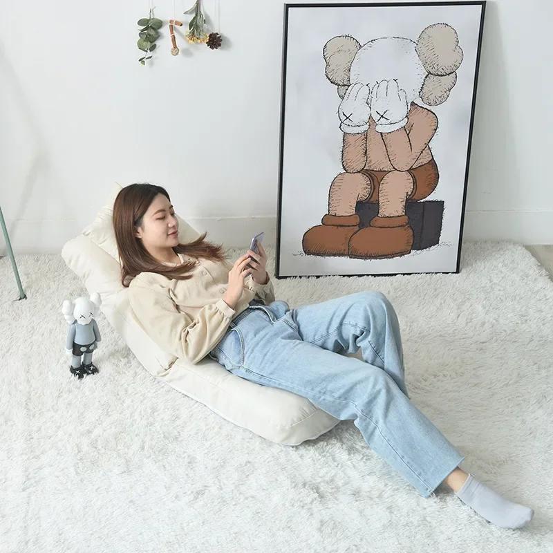 Lazy Sofa Tatami Single Bedroom Living Room Comfortable Balcony Reclining 60x120cm Folding Dormitory Small Apartment Furniture