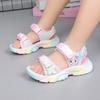 Girls' Summer Sandals, Children's Sporty Fashionable Cute Soft-soled Beach Student Shoes.