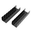 2Pcs Baseball     Plastic Hat Display Storage Stand Rack Holder Rectangle Black