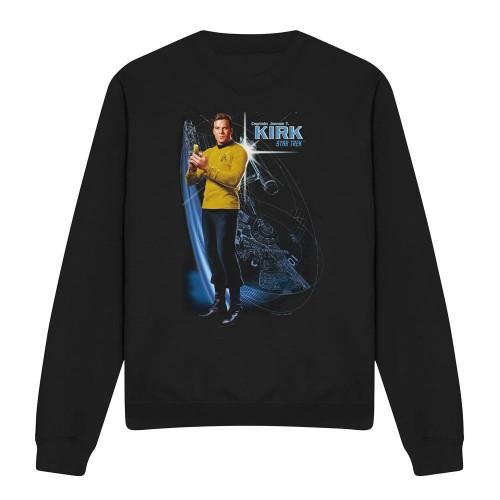 STAR TREK Unisex Adult Galactic Captain Kirk Sweatshirt