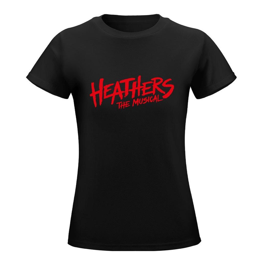 Heathers The Musical Merch Heathers Logo T-Shirt Quick Drying Plus Size Tops Short Sleeve Tee Tshirts Woman