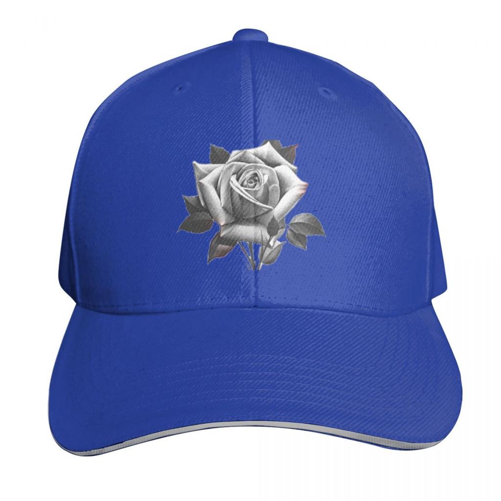 black rose Baseball Cap Hat Luxury Brand party Hat Wild Ball Hat Funny hats Boy Womens