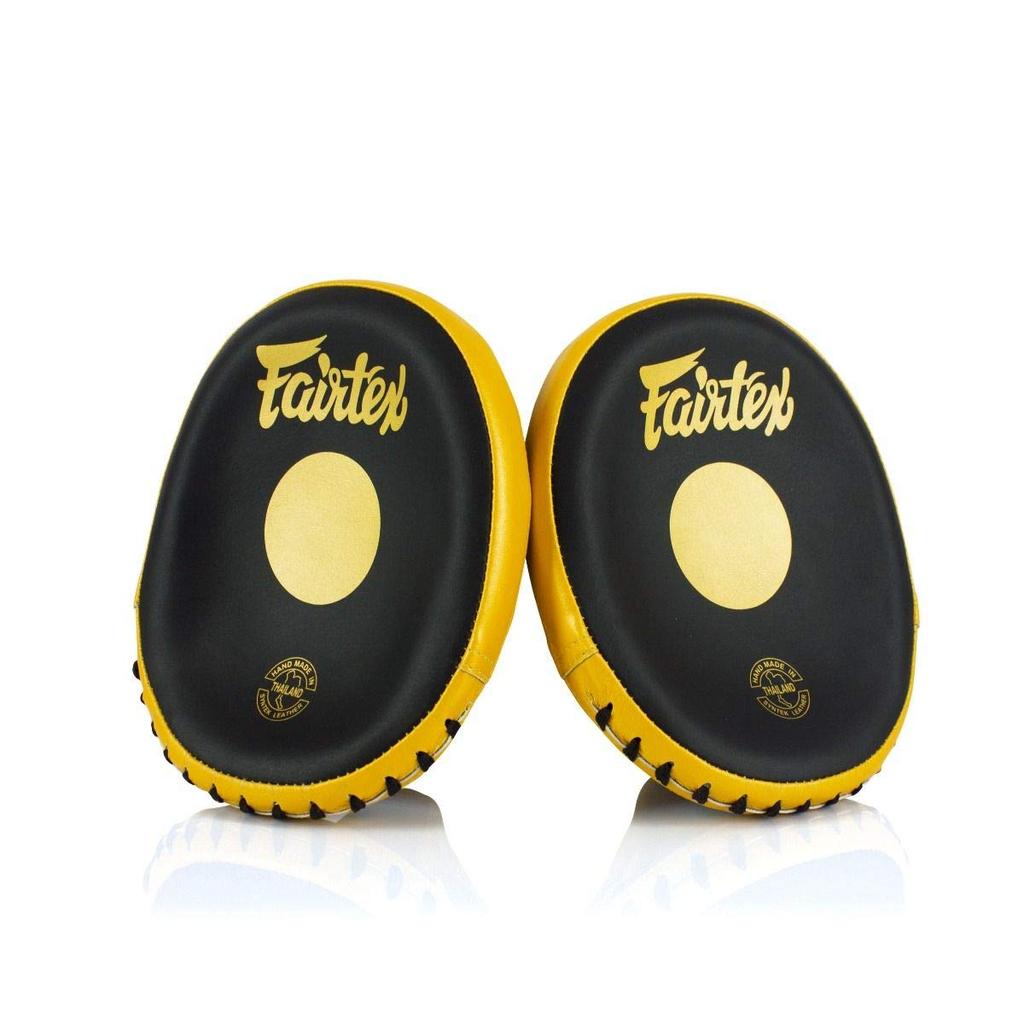 Fairtex FMV15 Muay Thai Boxing Focus Punch Mitts Premium Syntek Leather Boxing Mitts Lightweight and Durable Microfiber Curved Design Precision Shock