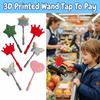 Fashion Creative 3D Printed Wand Tap To Pay Portable Cute Star Magic Wand Holder Lightweight Funny Credit Card Holder Daily Use