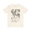 Don Quixote, Salvador Dali ArT-Shirt, Miguel De Cervantes T-Shirt, Novel, Bookworm, Surreal Sketch Unisex Jersey Short Sleeve Tee