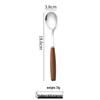 Cute Wooden Handle Stainless Steel Dinner Forks
