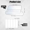 50 Set Hanging File Folder Tabs, Clear Plastic Hanging File Folder Labels Tabs with Paper erts Transparent Labels for Quick Identification