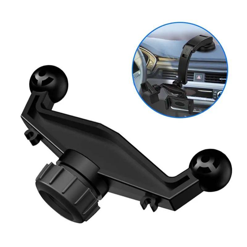 Universal 17mm Ball Head Car Phone Holder Adapter Holder Modification Accessory to Connect 2 Mobile Phones