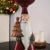 American Style Resin Santa Claus Ornaments Christmas Decor Candle Holder Home Party Holiday Supplies Atmosphere Creation Gifts