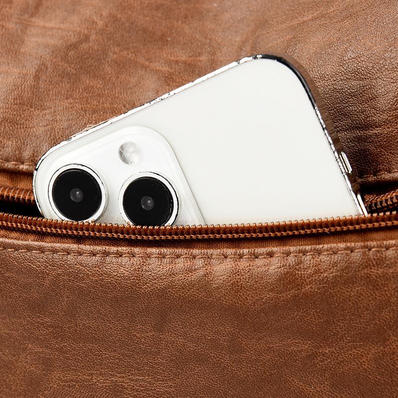 Vintage Leder Schulter Tasche Handtasche Mittleren Alters Mutter Tasche