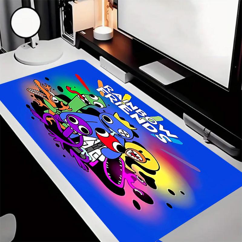 Rainbow Friends1 Theme Premium Non-slip Mouse Pad with Stitched Edges,Durable Rubber Material,for Desktop & Gaming Great Gifts
