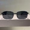 3PCS New Square Frameless Cut Edge Sunglasses for Driving and Fishing Trendy and Fashionable Anti Glare Sunglasses