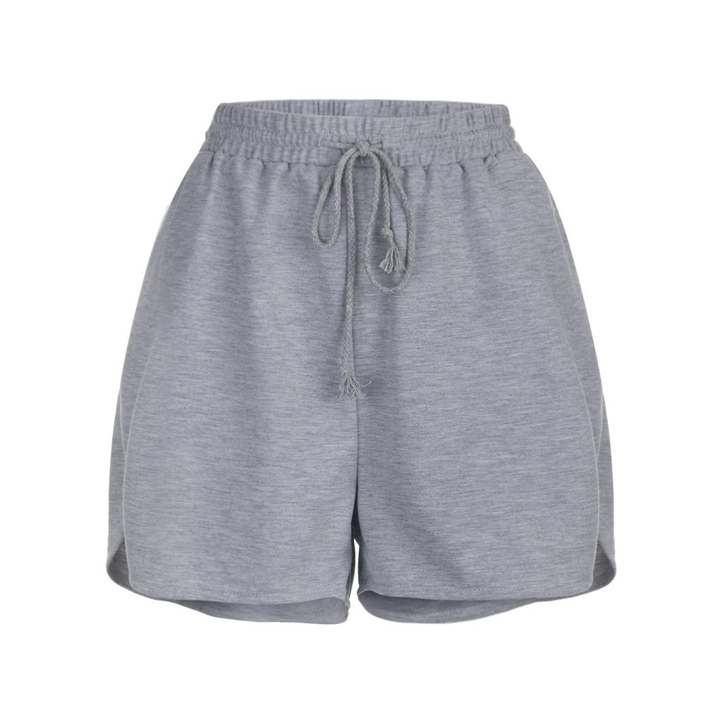 Women's Fashion Casual Solid Color Sports Loose Straight Short Pants