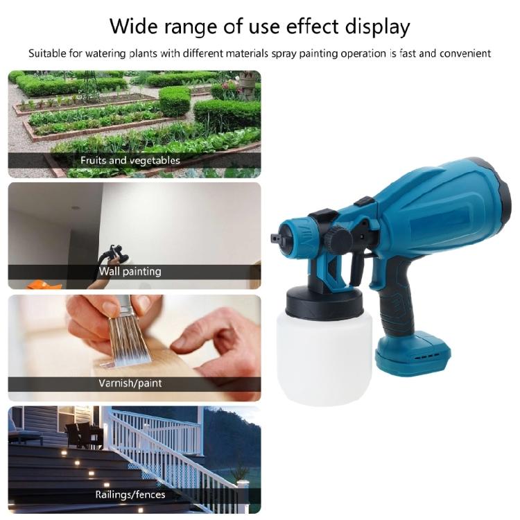 Portable 220V Cordless Paint Sprayer, 150 Din/s Viscosity, 4 Nozzle Type HighPerformances For DIY Enthusiasts