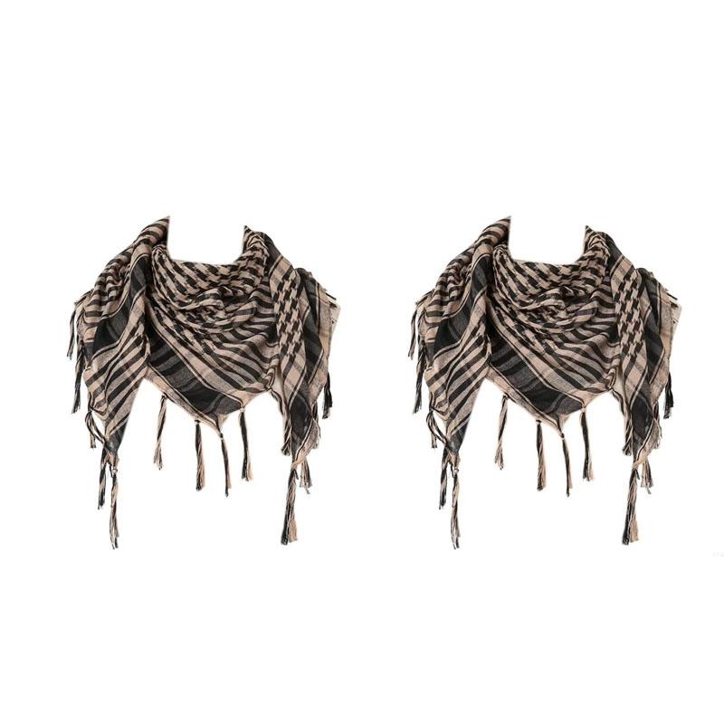 123Pcs Keffiyeh Tactical Desert Scarf Wrap Shemagh Head Neck Arab Scarf Keffiyeh Scarf Wrap For Men And Women