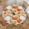 Round Spring Bees On Florals Table Cloth Oilproof Tablecloth 70 Inches Table Cover for Kitchen Dinning