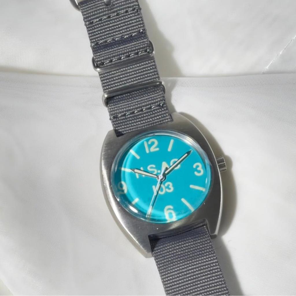 Royal 0052 Bule Military Watch with Blue Nylon and Gray NATO Strap M.R.M.W. Men's
