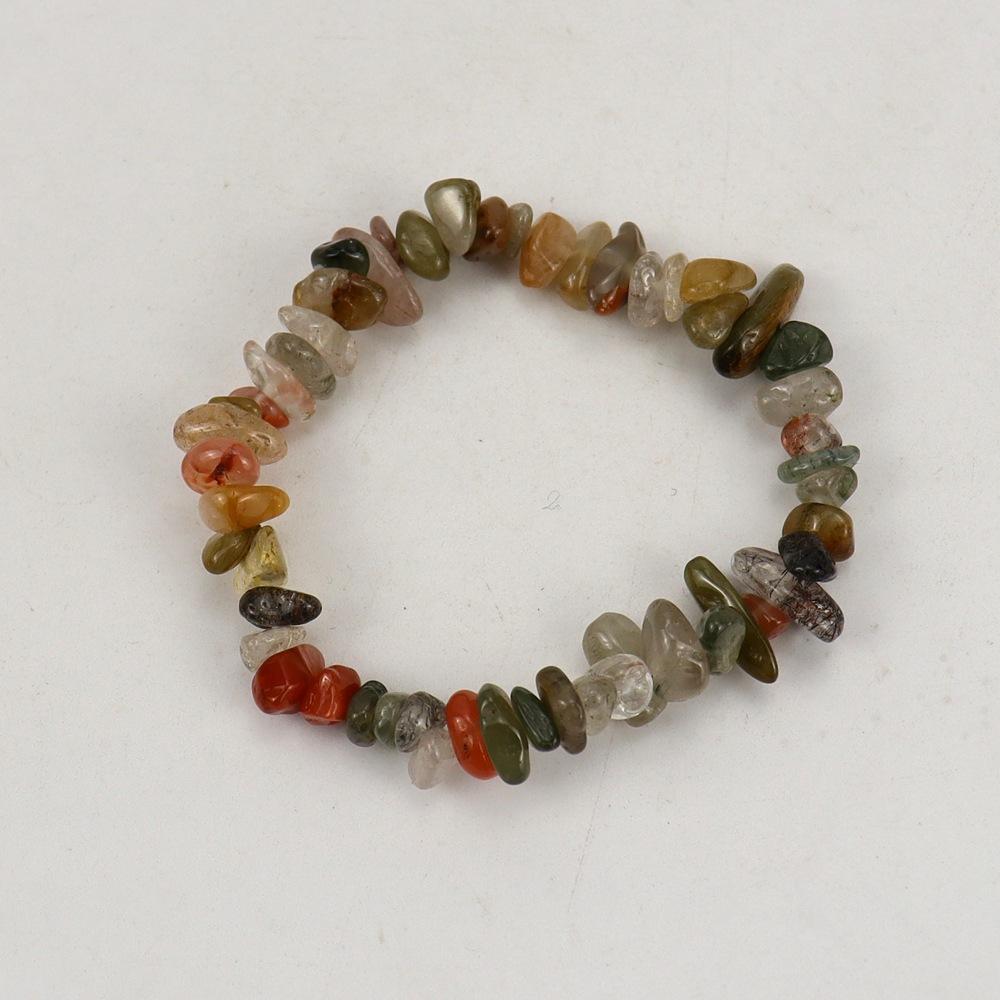 Handmade Beads, Natural Crystal Gravel Bracelet Bracelet B54