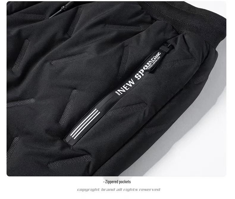 Men's Windproof Lambskin Cotton Winter Coat with Velvet, Thick, Loose Fit, Stand Collar, Large Size.