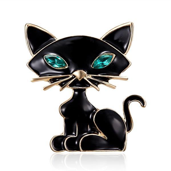 Cute Small Cat Deer Frog Owl Seahorse Brooches For Women Animal Design Rhinestone Brooch Enamel Pin Jewelry Christmas Gift
