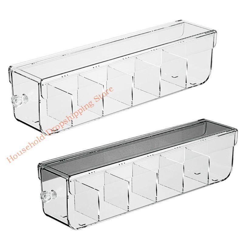 85AD Easy Finding Clear Drawer Underwear Storage Box with Customizable Compartments