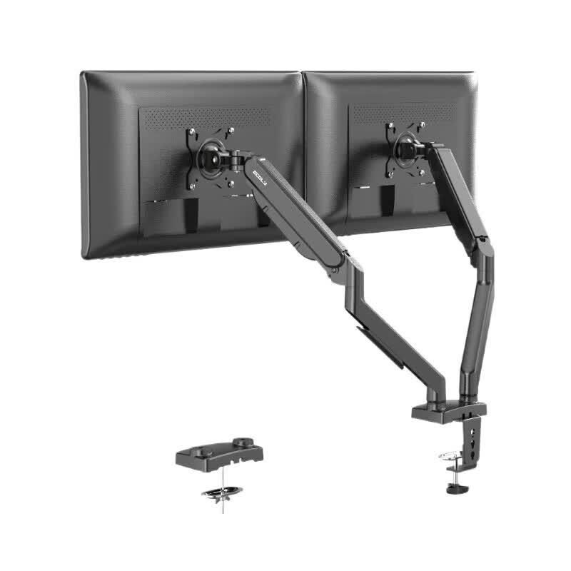 Ecola F82BK Black Aluminum Alloy Dual Monitor Stand