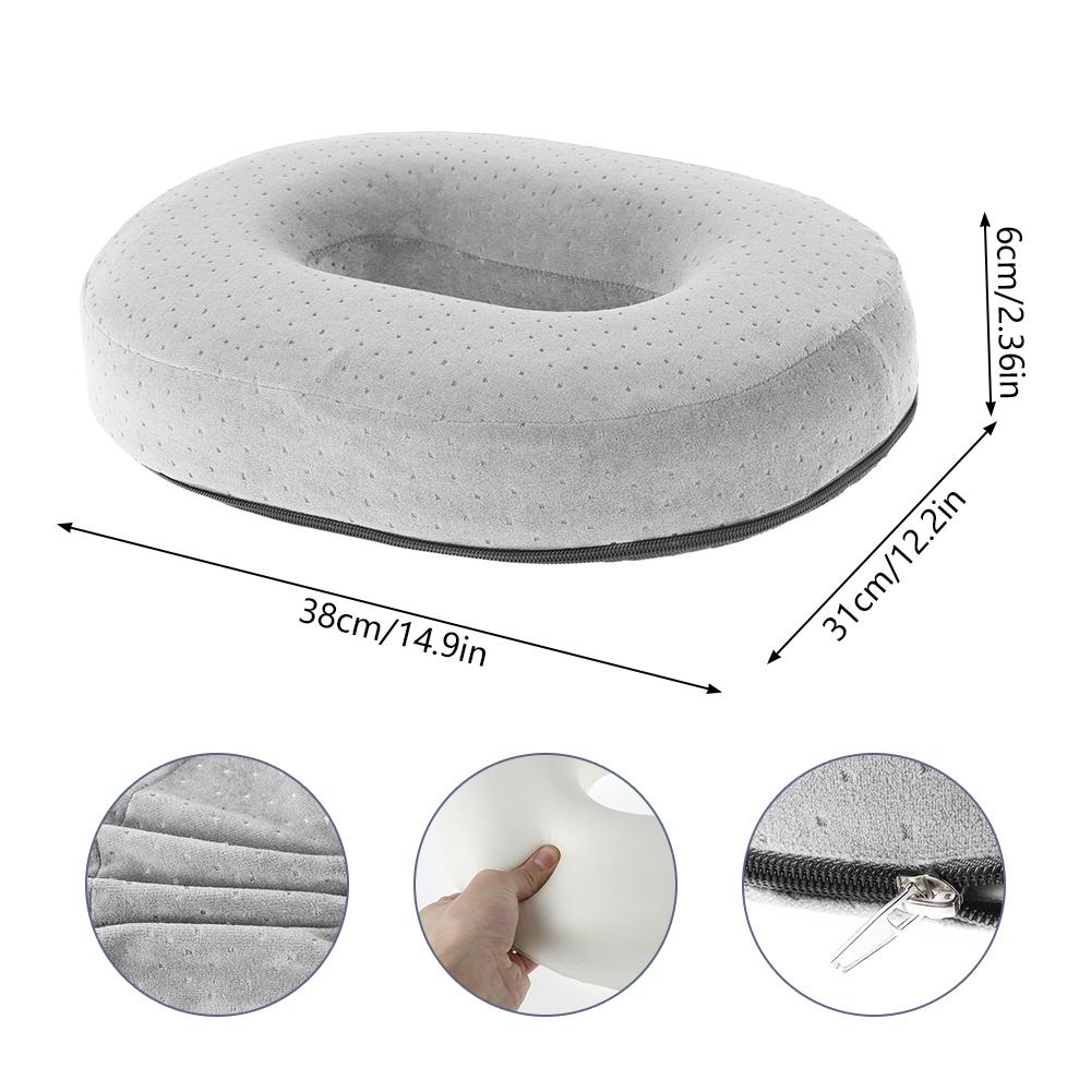 Memory Foam Donut Ring Cushion Medical Hemorrhoid Seat Pad Tailbone Pain Relief Donut Cushion Pillow Anti Bedsore Chair Car Pad