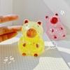 Glitzer-Capybara Zucker-Stressball Angstlinderung Klares Capybara Quetschspielzeug Dehnbar Langsam aufsteigend Entspannendes Tier Knet-Fidget-Spielzeug