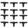 100PCS 4/7 Mm Hose Connector Plastic Drip Irrigation Connector  Flower and Vegetable Planting