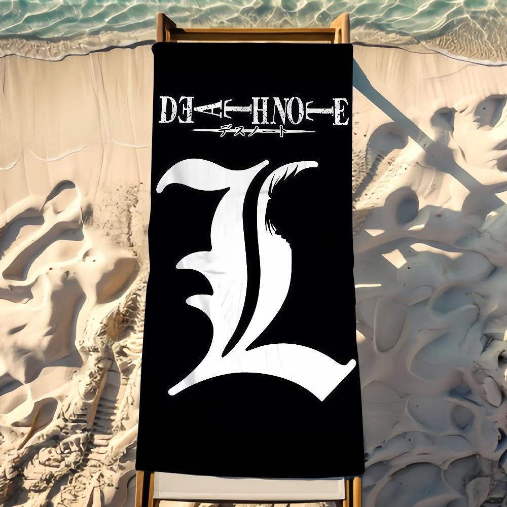 Anime Death Note Towel Beach Towel Travel Lightweight Skin Friendly for Pool Beach Camping Cruise Summer