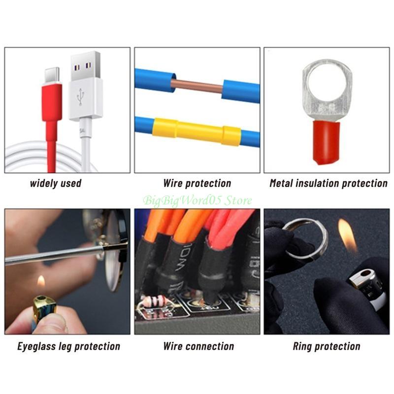 24TE 328 Pieces Electric Insulation Heat-Shrink Tube Wire Shrink Wraps Assortment Eco-Friendly Material Easy to Use